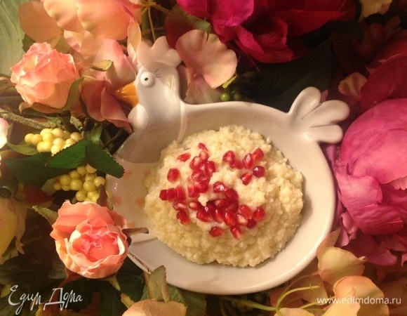 Пшеничная каша с гранатом