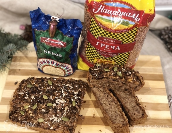 Живой хлеб на основе гречи и киноа