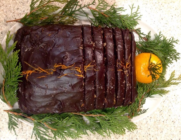 Шоколадный кекс с мандарином Шоколадный кекс с мандарином