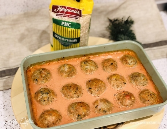 Сочные тефтели с рисом
