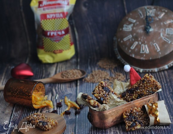 Козинаки из гречки с цукатами