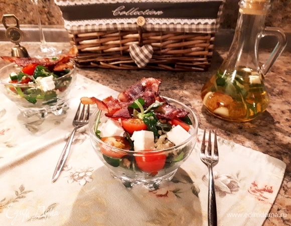 Теплый салат с булгуром