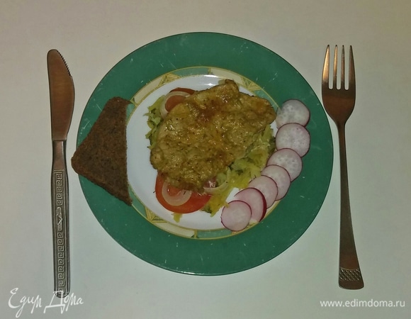 Мясо на картофельной подушке с овощами Мясо на картофельной подушке с овощами