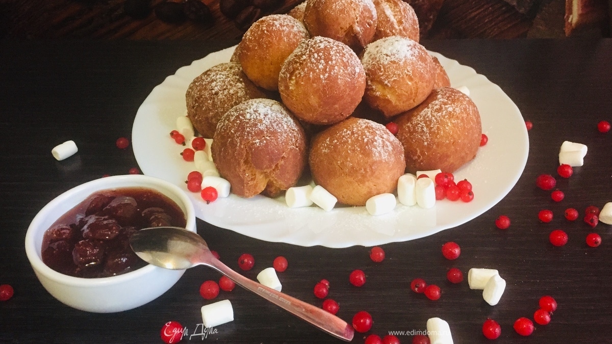 Творожные пончики