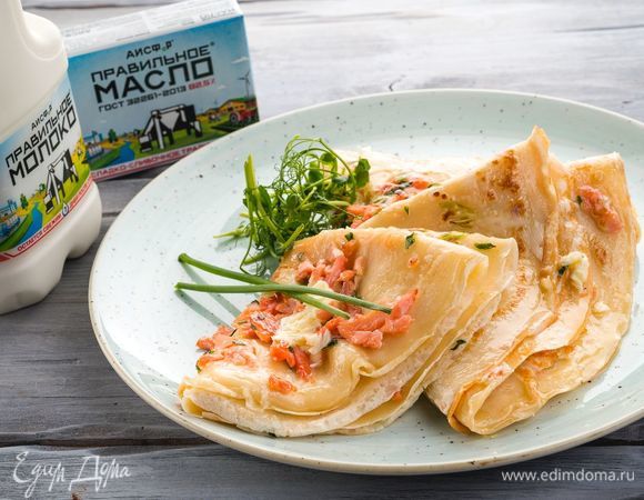 Русские блины с припеком