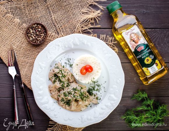 Говяжья печень в сливочном соусе