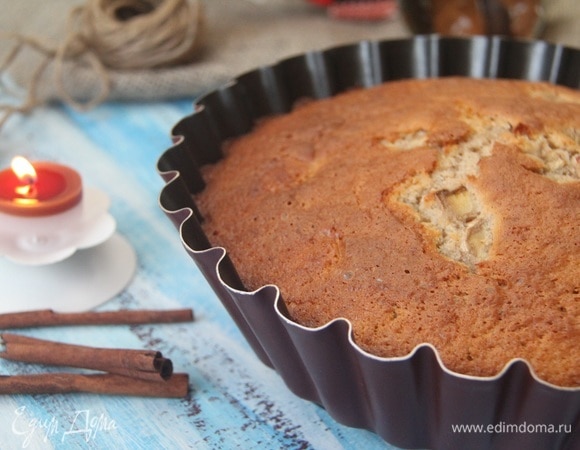 Кекс с бананом и карамелью Кекс с бананом и карамелью