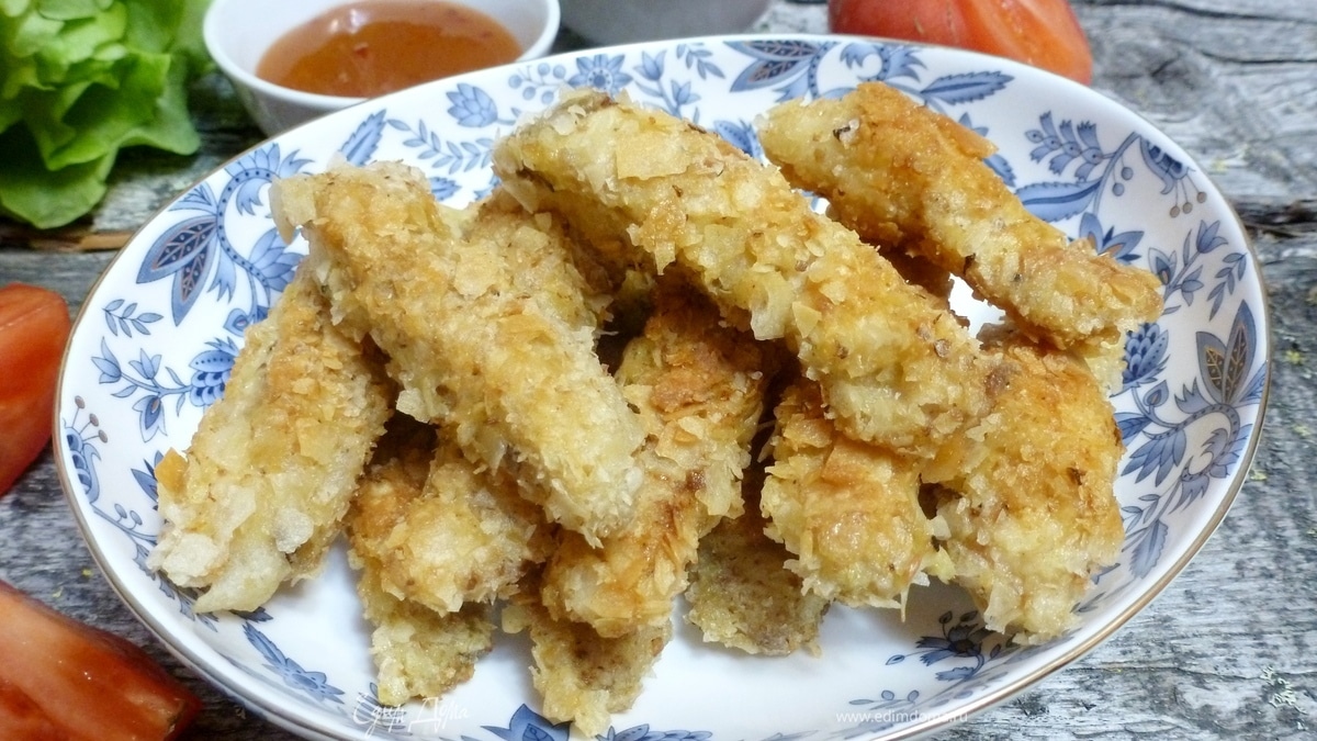 Гужоны с паприкой из тилапии