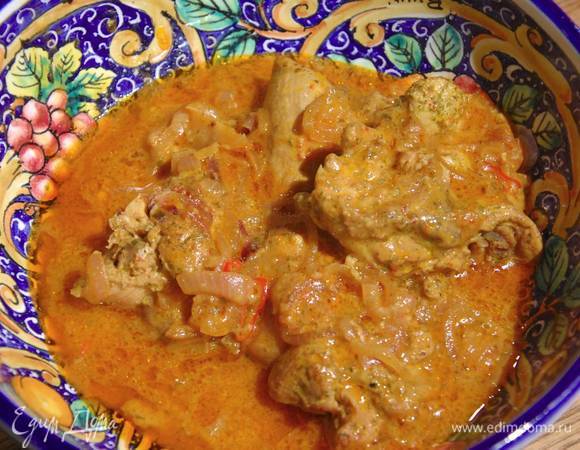 Курица карри на кокосовом молоке