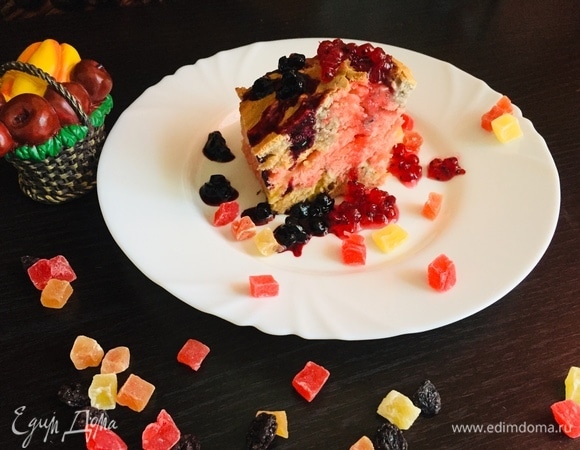 Бисквит на простокваше «Розовое настроение» Бисквит на простокваше «Розовое настроение»