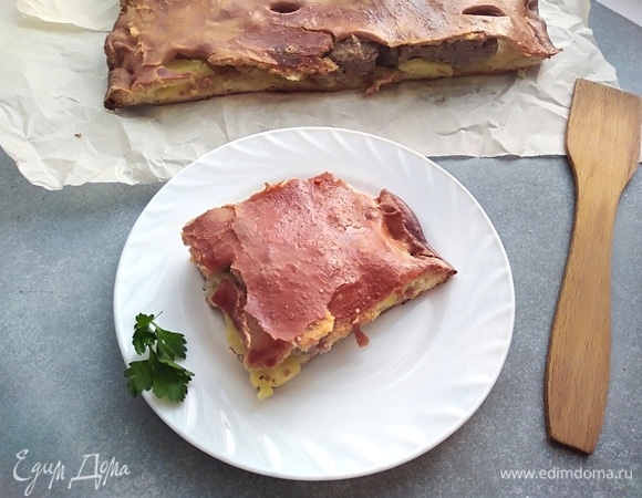 Домашний мясной пирог