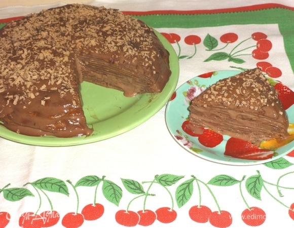 Блинный торт «Шоколадное удовольствие»