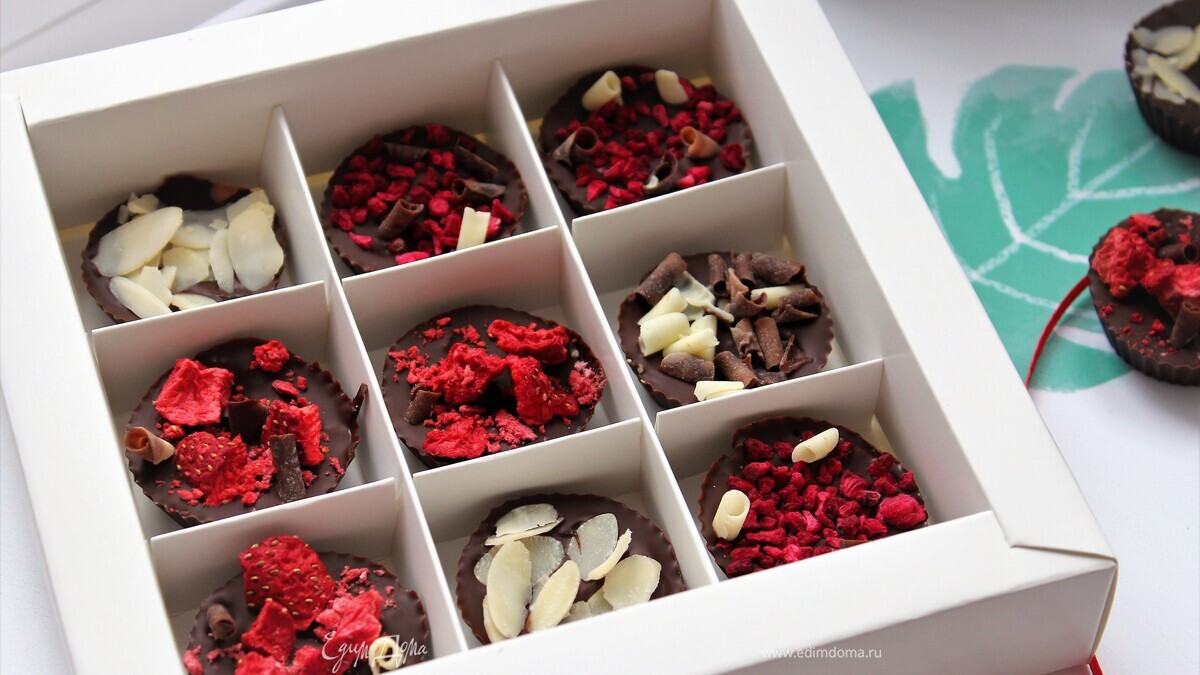 Шоколадно-ореховые конфеты
