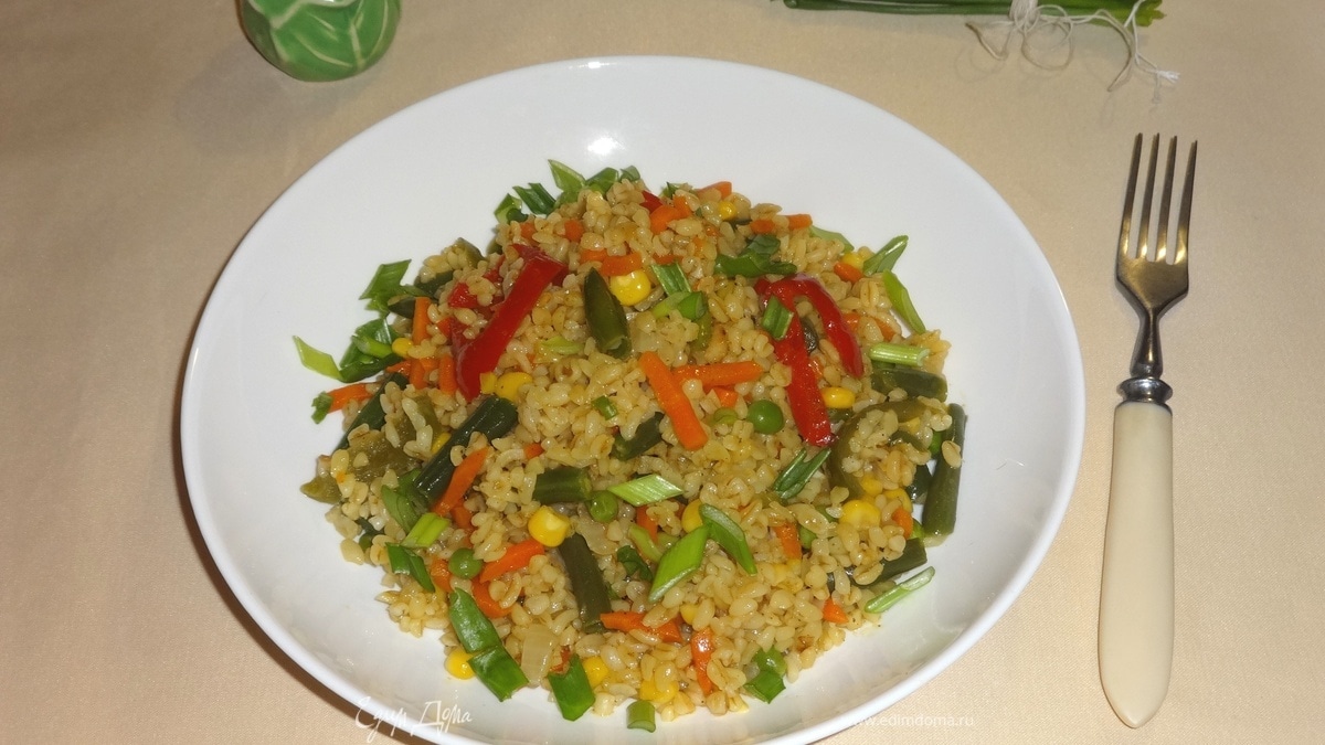 Овощи с булгуром