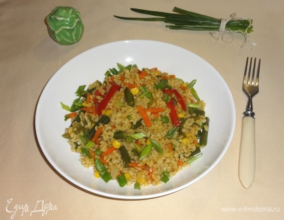 Овощи с булгуром Овощи с булгуром