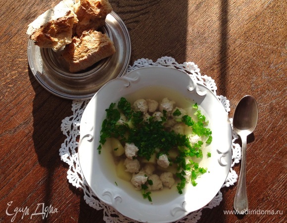 Гречневый суп с фрикадельками Гречневый суп с фрикадельками