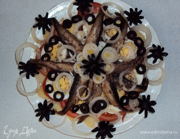 Салат со шпротами