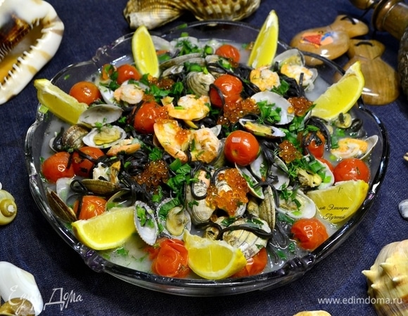 Салат морское ассорти из морепродуктов пошаговый рецепт