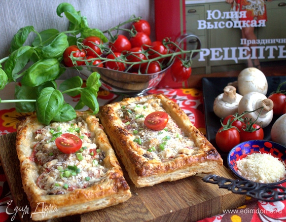 Тарты с грибами и пармезаном Тарты с грибами и пармезаном