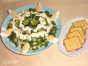 Салат «Зеленый» с яйцом