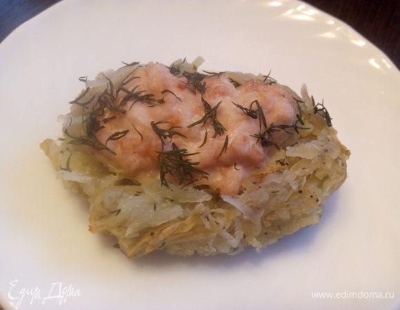 Гнезда картофельные с курочкой Гнезда картофельные с курочкой