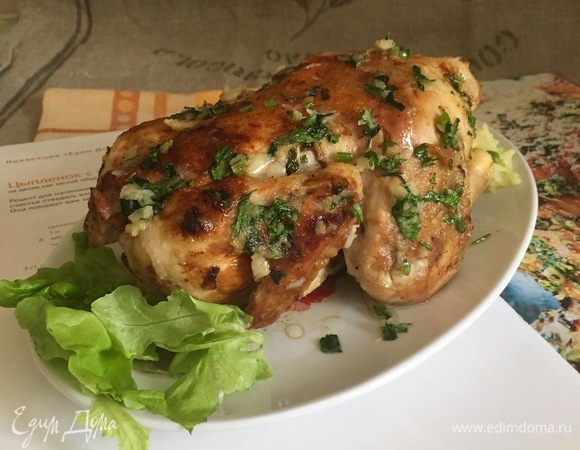 Цыпленок с чесноком