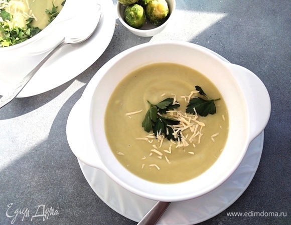 Суп-пюре с брюссельской капустой