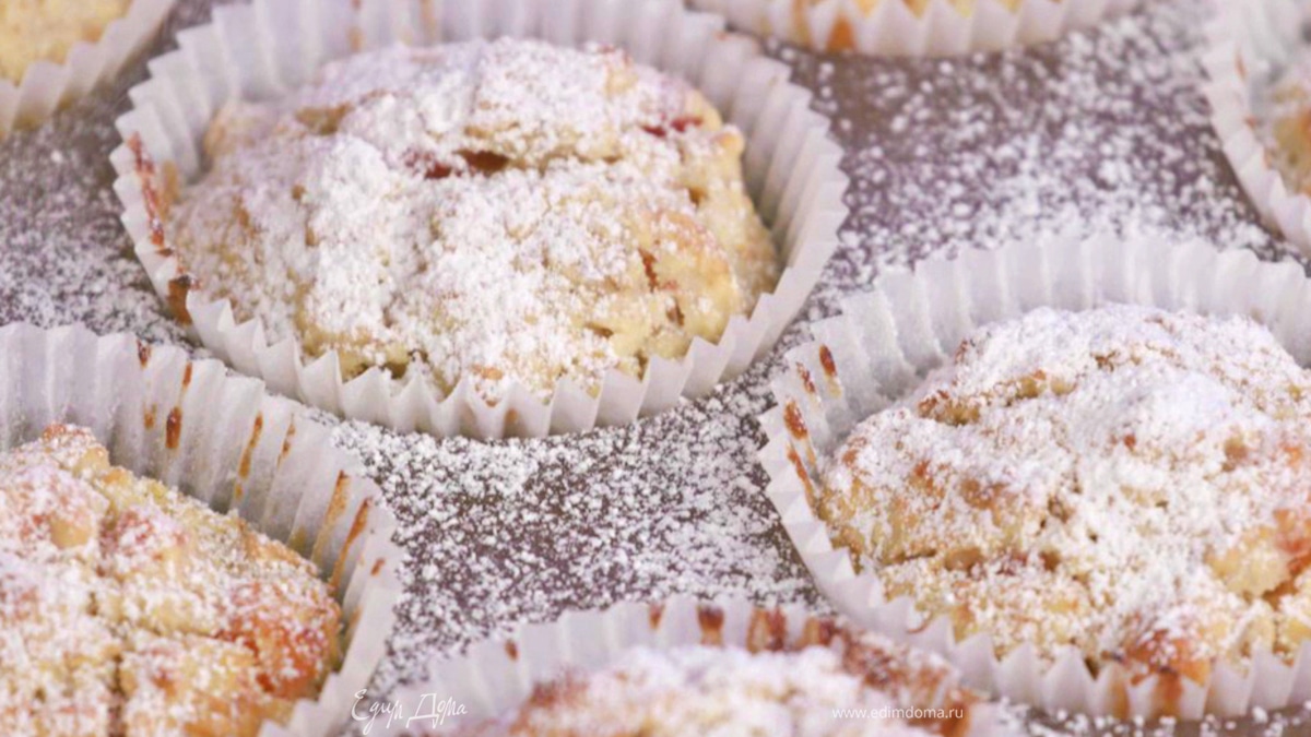 Маффины с курагой и овсяными хлопьями