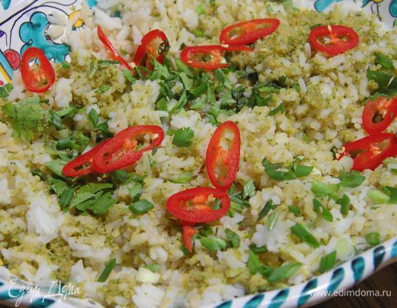 Зеленый рис по-азиатски Зеленый рис по-азиатски