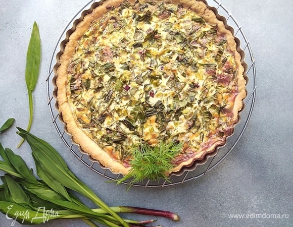 Киш с черемшой 