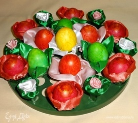 Пасхальные яйца «Праздничный букет»