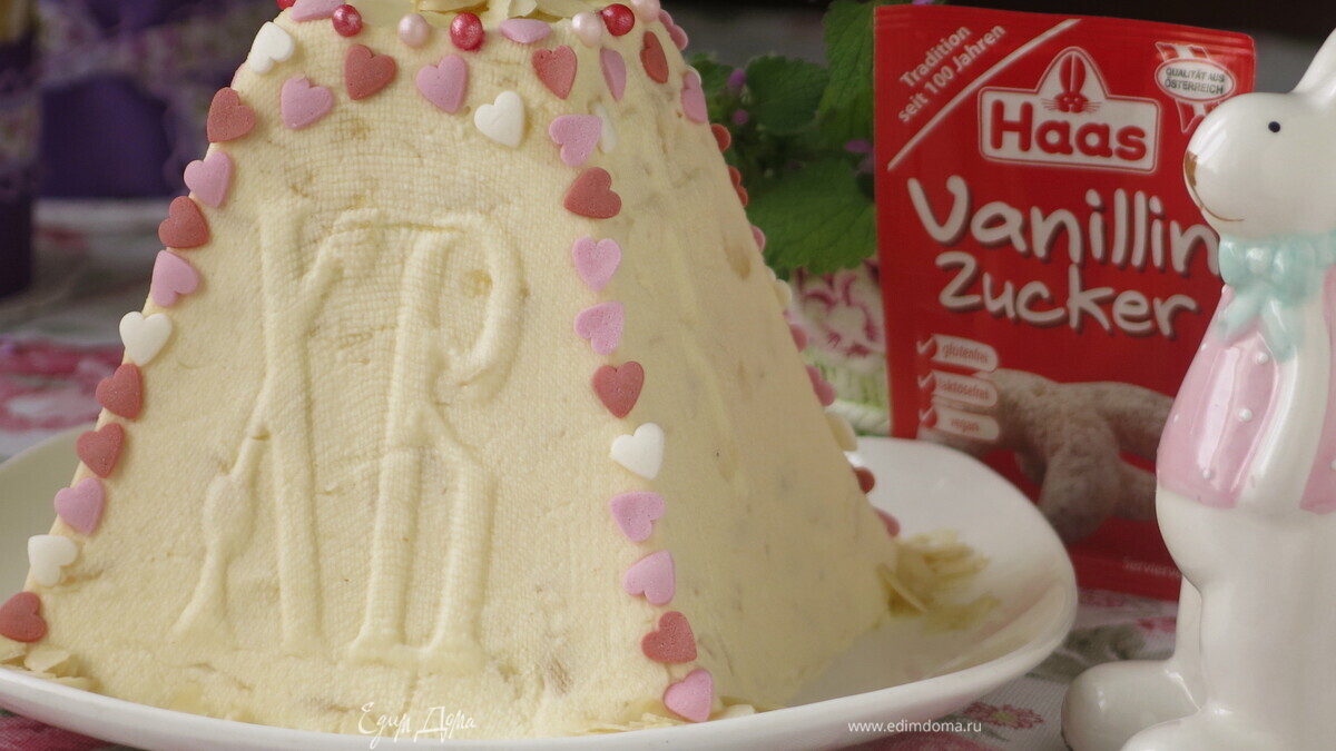 Медово-миндальная пасха с маскарпоне