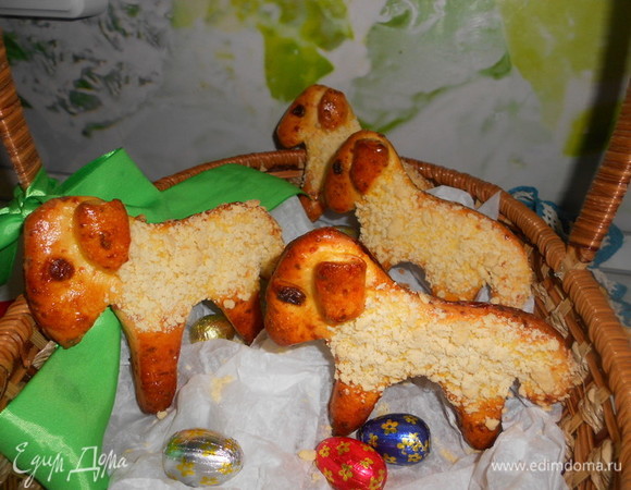 Пасхальные сырные барашки