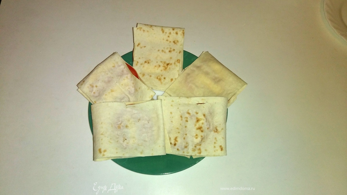 Горячие бутерброды с плавленым сыром в лаваше