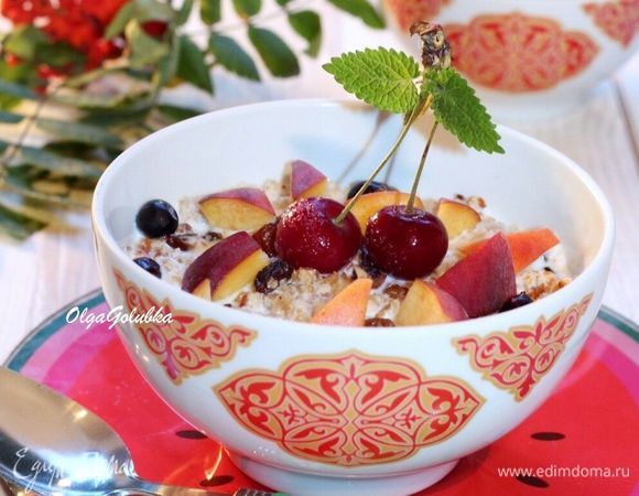 Медовая гранола с корицей и сухофруктами Медовая гранола с корицей и сухофруктами