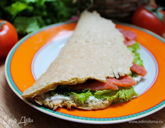 Овсяноблин с лососем