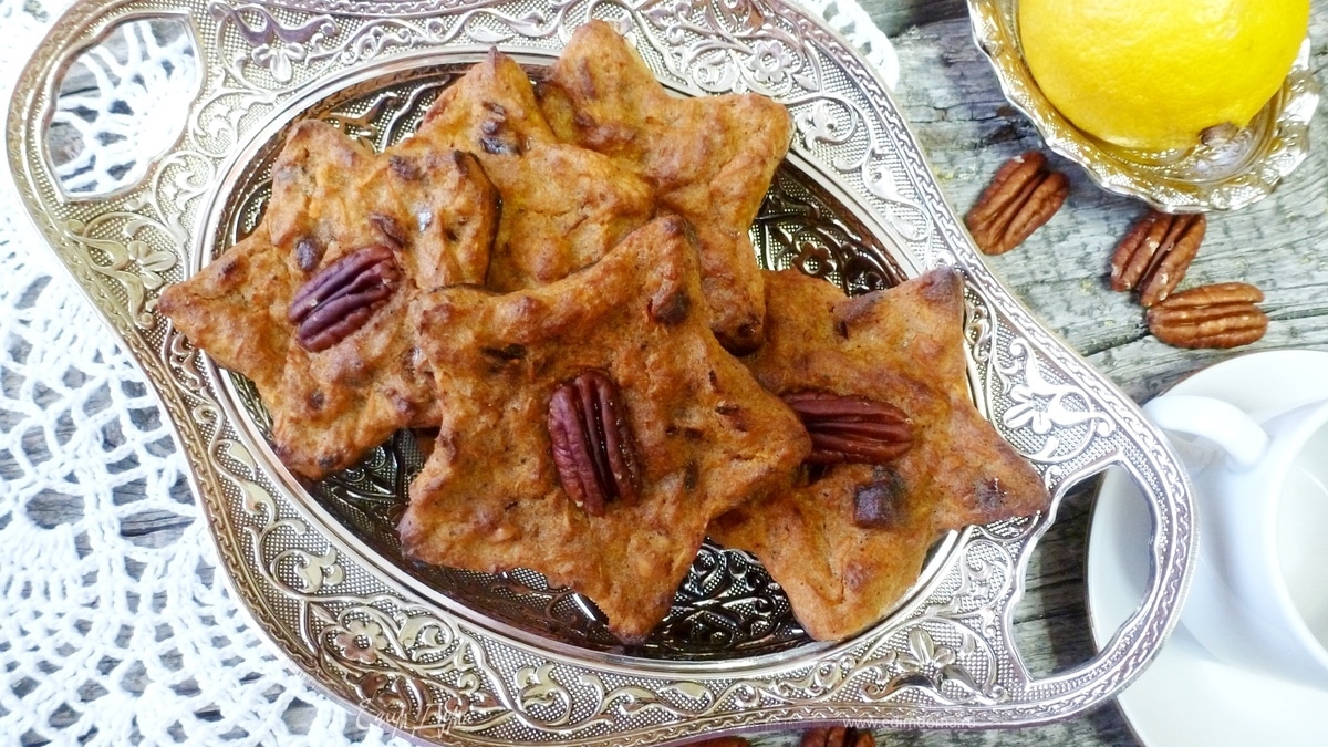 Морковное печенье с орехом пекан