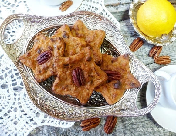 Морковное печенье с орехом пекан