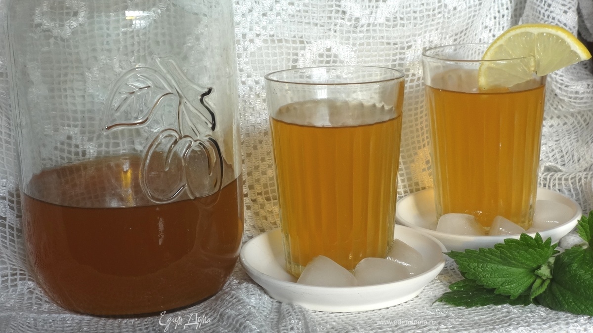 Яблочный чай с мятой