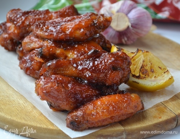 Крылышки в соусе барбекю