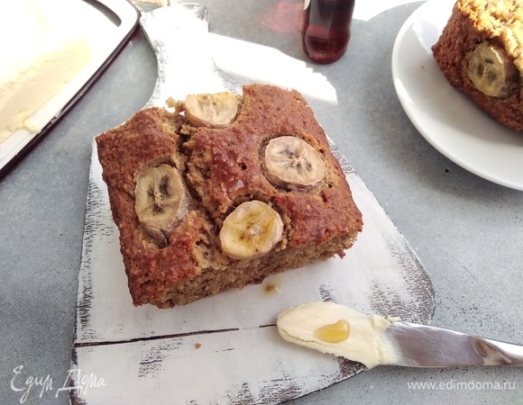 Овсяно-банановый кекс с кленовым сиропом Овсяно-банановый кекс с кленовым сиропом