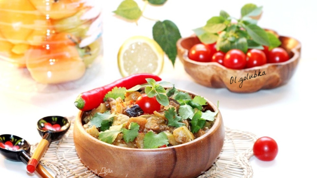 Овощное рагу с перцем чили