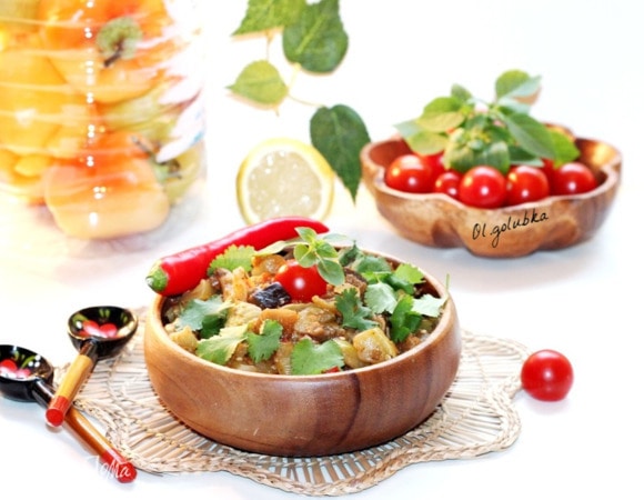 Овощное рагу с перцем чили