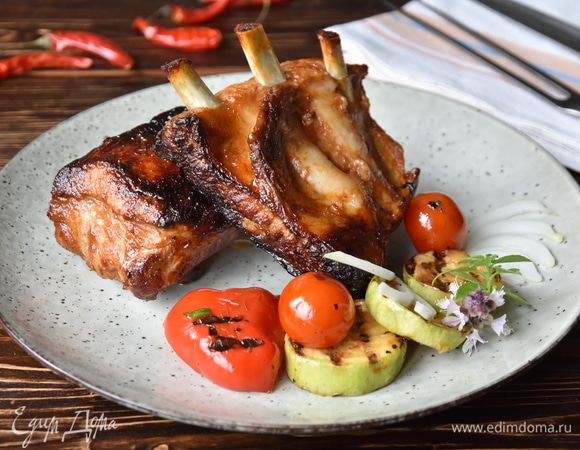 Свиные ребрышки барбекю