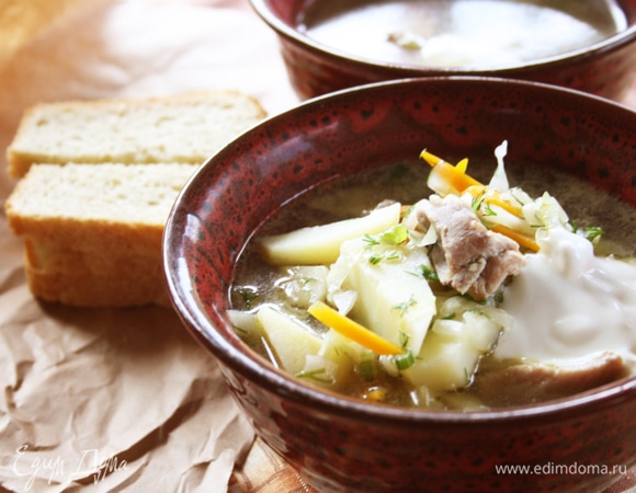 Щи в казане на мангале Щи в казане на мангале