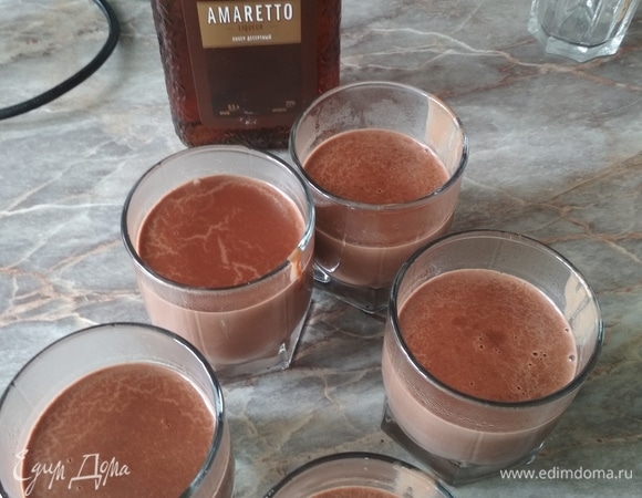Шоколадный пудинг с амаретто