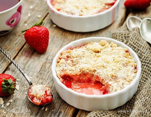 Крамбл с клубничным вареньем Крамбл с клубничным вареньем