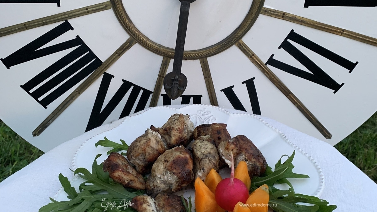 Шашлык в грушевом джеме