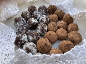Шоколадные трюфельные шарики из печенья