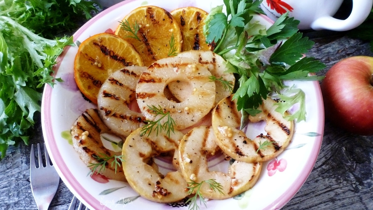 Фрукты на гриле (гарнир к шашлыкам)